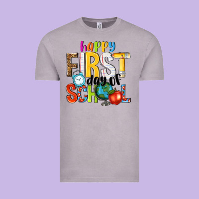 Happy First Day Of School Vintage Tee Designed By Nancycooperartshop