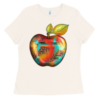 Leopard Turquoise Glitter Serape Ladies Tee | Teevron
