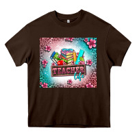 Chocolate Brown teacher life Heavy Core Tee - AdoDesignShop