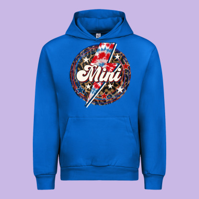 Western Mini  4th Of July Urban Hoodie Designed By Lillyallendesigns