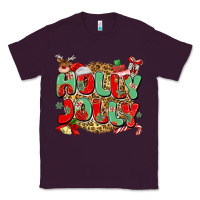 Plum holly jolly christmas Classic Tee - MaliasSmallBusiness
