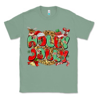 Sage holly jolly christmas Classic Tee - MaliasSmallBusiness