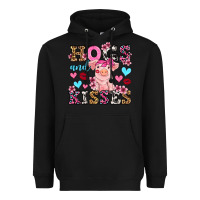 Black hogs and kisses pig  olivia Heavyweight Hoodie - OliviaCreatesArt
