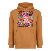 Meerkat hogs and kisses pig  olivia Heavyweight Hoodie - OliviaCreatesArt