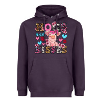 Plum hogs and kisses pig  olivia Heavyweight Hoodie - OliviaCreatesArt