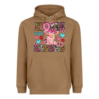 Toasted Coconut hogs and kisses pig  olivia Heavyweight Hoodie - OliviaCreatesArt