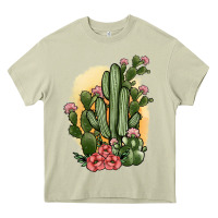 Mossy cactus Heavy Core Tee - JahusDesignShop