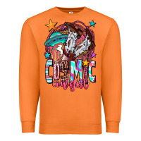 Carrot cosmic cowgirl Premium Sweatshirt - OliviaCreatesArt