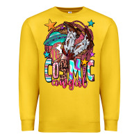 Lemon cosmic cowgirl Premium Sweatshirt - OliviaCreatesArt