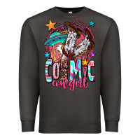 Smoke cosmic cowgirl Premium Sweatshirt - OliviaCreatesArt