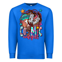 True Royal cosmic cowgirl Premium Sweatshirt - OliviaCreatesArt