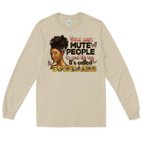 Mushroom you can mute people in real life too it's called b Long Sleeve Tee - Artiststas