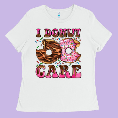 I Donut Care Ladies Tee Designed By Adodesignshop