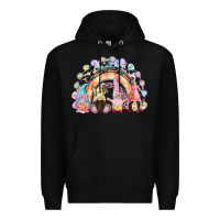 Black Easter Day rainbow gnomes Premium Hoodie - CowGirlArtShop