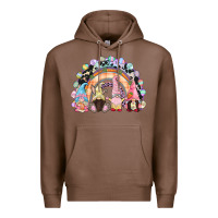 Chestnut Easter Day rainbow gnomes Premium Hoodie - CowGirlArtShop