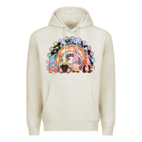 Oatmeal Heather Easter Day rainbow gnomes Premium Hoodie - CowGirlArtShop
