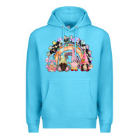 Ocean Blue Easter Day rainbow gnomes Premium Hoodie - CowGirlArtShop