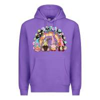 Purple Easter Day rainbow gnomes Premium Hoodie - CowGirlArtShop