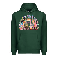 Sports Green Easter Day rainbow gnomes Premium Hoodie - CowGirlArtShop