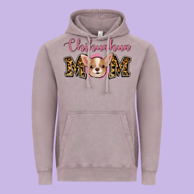 Chihuahua Mom Vintage Hoodie Designed By Jasminsmagicworld