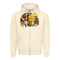 Sandshell Touchdown season American Football yellow team Zipper Hoodie - HowdyJamesFarm
