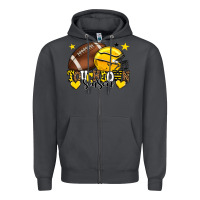Smoke Touchdown season American Football yellow team Zipper Hoodie - HowdyJamesFarm