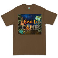 Cacao born to camp Premium Tee - NancyCooperArtShop