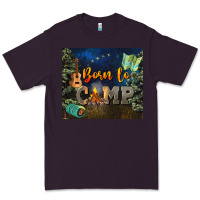 Plum born to camp Premium Tee - NancyCooperArtShop