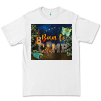 White born to camp Premium Tee - NancyCooperArtShop
