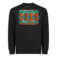 Black turquoise western background Heavyweight Sweatshirt - Jasminsmagicworld