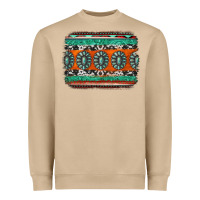 Mushroom turquoise western background Heavyweight Sweatshirt - Jasminsmagicworld