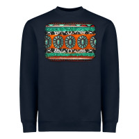 Navy turquoise western background Heavyweight Sweatshirt - Jasminsmagicworld