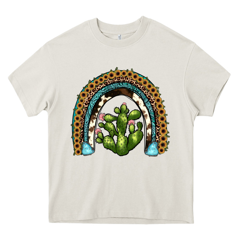Cactus Rainbow Heavy Core Tee by JahusDesignShop | Teevron