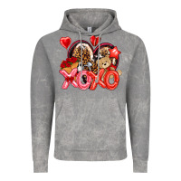 Cloud Rock xo xo with leopard and cowhide heart Vintage Hoodie - NancyCooperArtShop