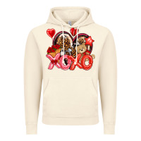 Vintage Artic xo xo with leopard and cowhide heart Vintage Hoodie - NancyCooperArtShop