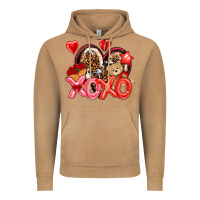 Vintage Camel xo xo with leopard and cowhide heart Vintage Hoodie - NancyCooperArtShop