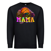 Black basketball mama Premium Sweatshirt - OliviaCreatesArt