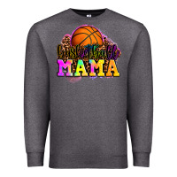 Charcoal Heather basketball mama Premium Sweatshirt - OliviaCreatesArt