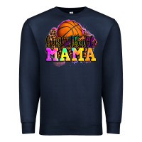Navy basketball mama Premium Sweatshirt - OliviaCreatesArt