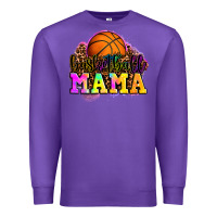Purple basketball mama Premium Sweatshirt - OliviaCreatesArt