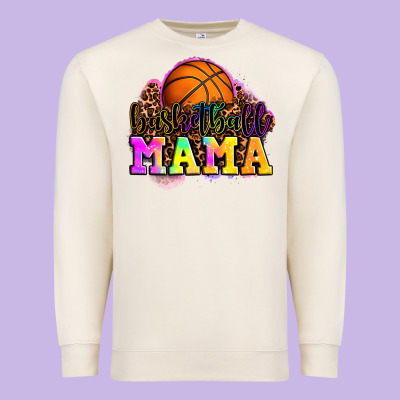 Basketball Mama Premium Sweatshirt Designed By Oliviacreatesart