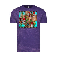 Cloud Purple ho ho ho gnome Vintage Tee - JahusDesignShop