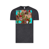 Vintage Black ho ho ho gnome Vintage Tee - JahusDesignShop