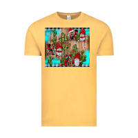 Vintage Mustard ho ho ho gnome Vintage Tee - JahusDesignShop