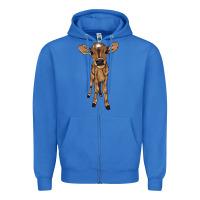 True Royal Baby cow Zipper Hoodie - HowdyJamesFarm