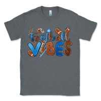 Charcoal Heather football vibes Classic Tee - MaliasSmallBusiness