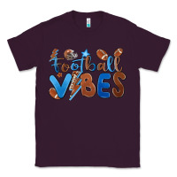 Plum football vibes Classic Tee - MaliasSmallBusiness
