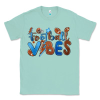 Seafoam football vibes Classic Tee - MaliasSmallBusiness