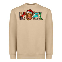 Mushroom noel highland cow Heavyweight Sweatshirt - Jasminsmagicworld
