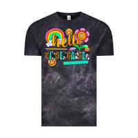 Cloud Black hello kindergarten Vintage Tee - NancyCooperArtShop